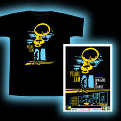 Pearl Jam - Immagine In Cornice (Ten Club) including promo T-shirt